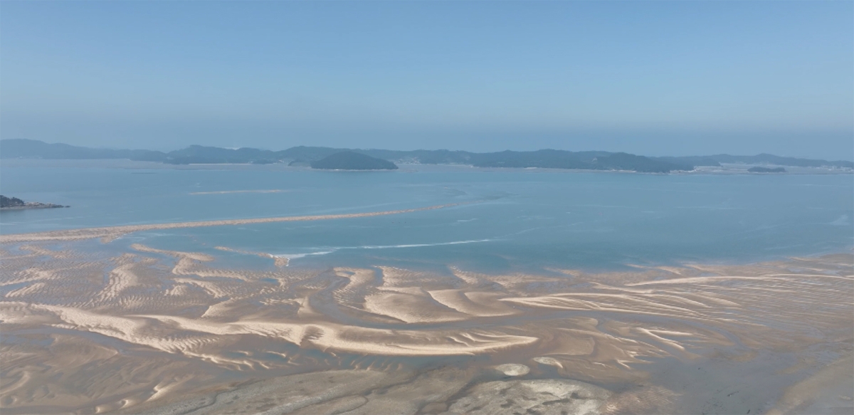 세계유산 확대 등재된 충남 가로림만 서산갯벌 전경. 서산시 제공