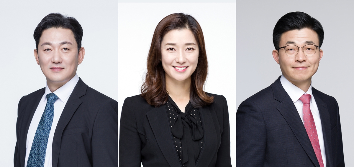 왼쪽부터 법무법인 세종의 이동건 대표변호사, 이숙미 변호사, 안효섭 소장. 법무법인 세종 제공