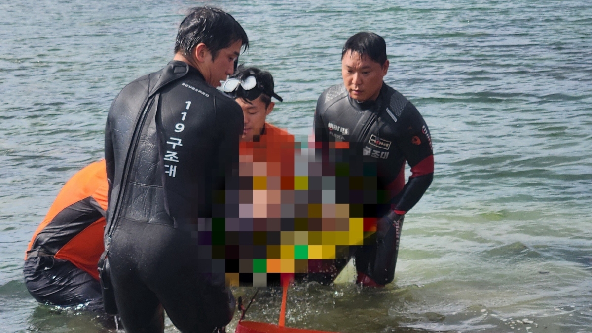 27일 오후 4시 2분쯤 제주시 구좌읍 행원포구에서 50대 남성이 숨진 채 발견됐다. 제주도소방안전본부 제공