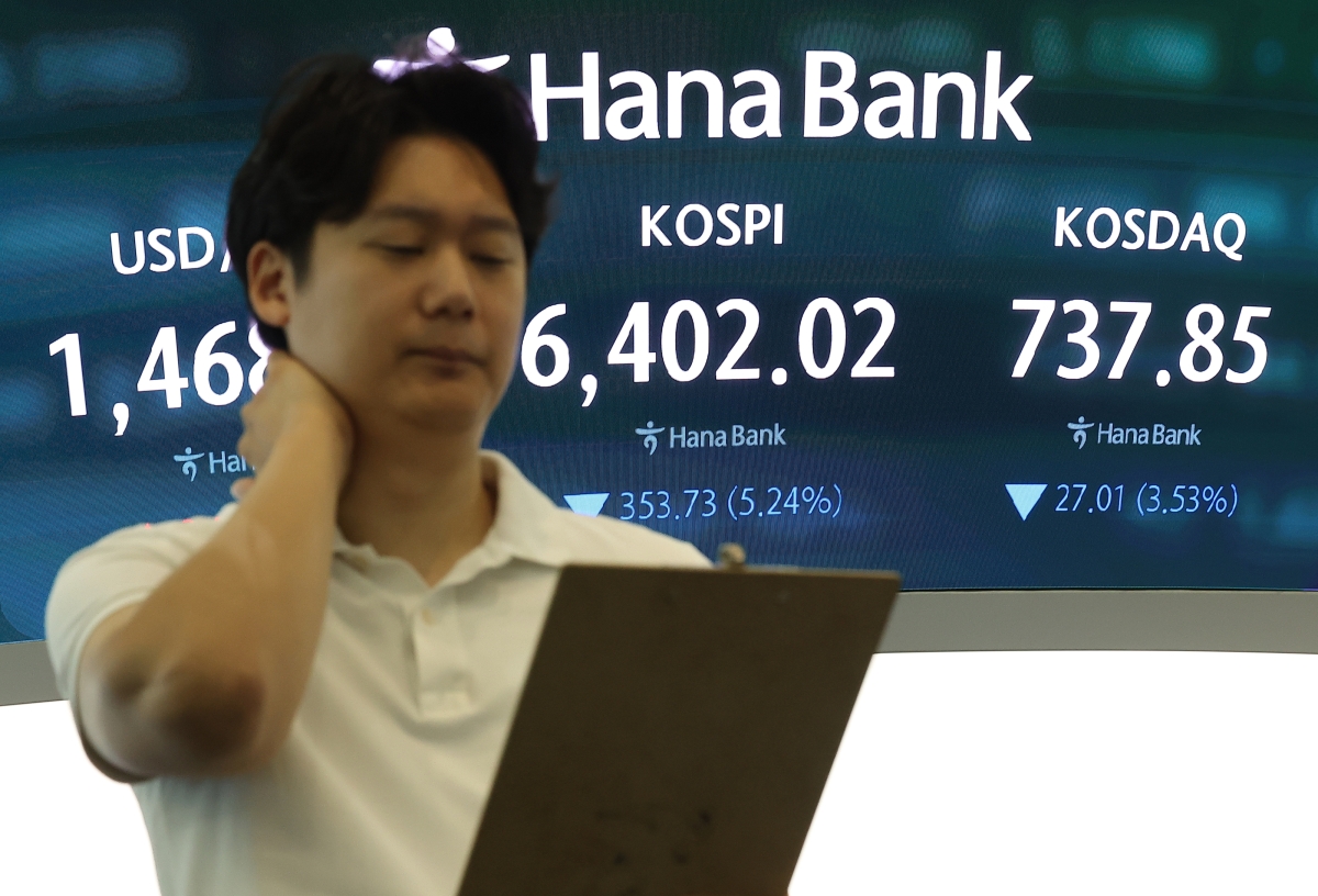 증시 급락 개장
