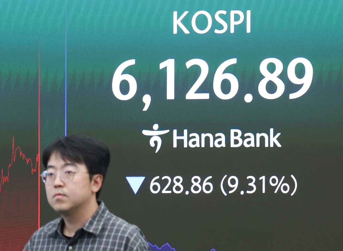 급락 코스피, 올 들어 8번째 ‘서킷브레이커’ 발동