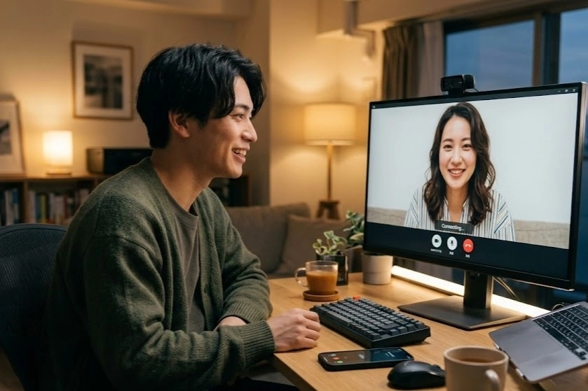 AI로 제작한 영상통화 관련 자료 이미지.