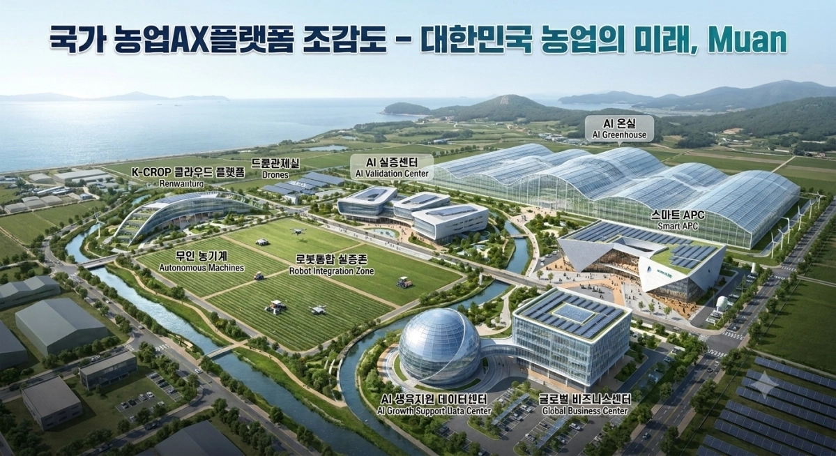 국가 농업AX플랫폼 조감도.