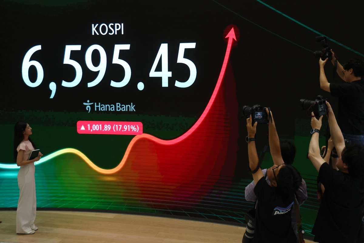 코스피, 17.9% 폭등하며 ‘불기둥’…역대 최대 상승