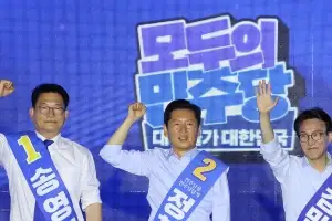 ‘더 세진’ 與 순회경선…鄭 “한 번 배신하면 또 배신”, 金 “당심이 조직을 이겼다”