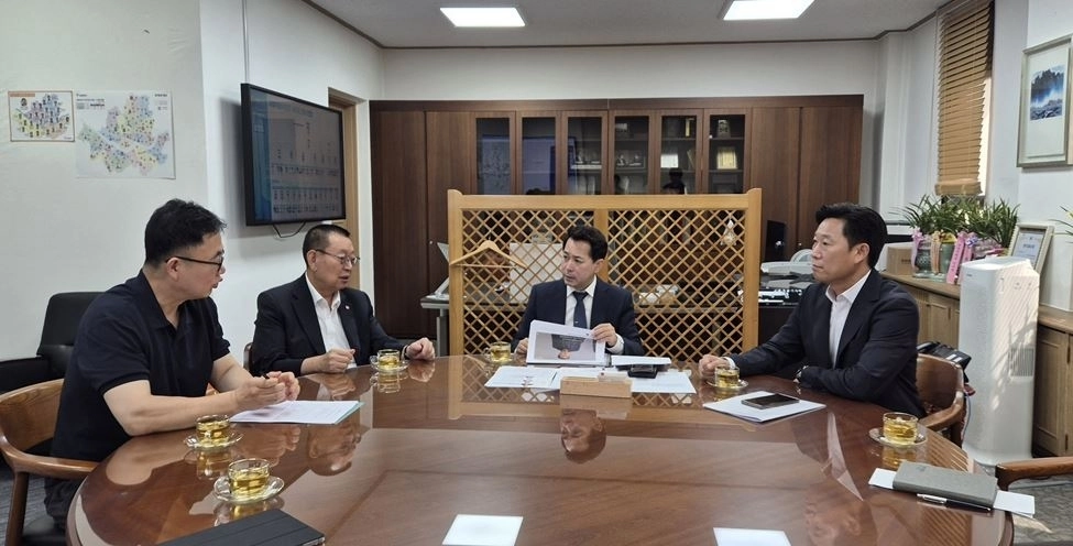 지난 7월 29일 열린 임만균 의장·서울시버스노조 면담. 서울시의회 제공