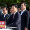 野, 청와대 앞 현장 최고위…“李 대통령, 보완수사권 폐지 거부권 행사” 촉구