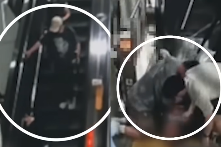 출근길 지하철역에서 의식을 잃고 쓰러진 남성(왼쪽)이 현장에 있던 경찰관과 시민들의 신속한 응급처치 덕분에 무사히 목숨을 구한 사연이 뒤늦게 알려졌다. 대한민국 경찰청 유튜브 캡처