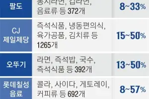 가공식품 57%↓…휴가철 맞아 라면·즉석식품·음료 등 3838개 품목 할인