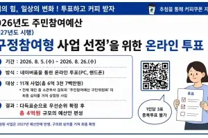 대전 유성구 주민이 직접 ‘구정 참여형 사업’ 선정