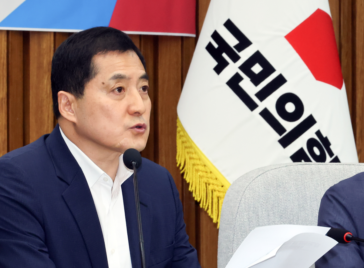 국민의힘 6·3 국민참정권 침해 진상규명 및 선거관리 개혁 특별위원회 위원장인 박대출 의원이 4일 국회에서 열린 특위 3차 회의에서 발언하고 있다. 연합뉴스