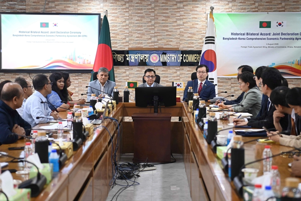 방글라데시 포괄적경제동반자협정 타결 선언식