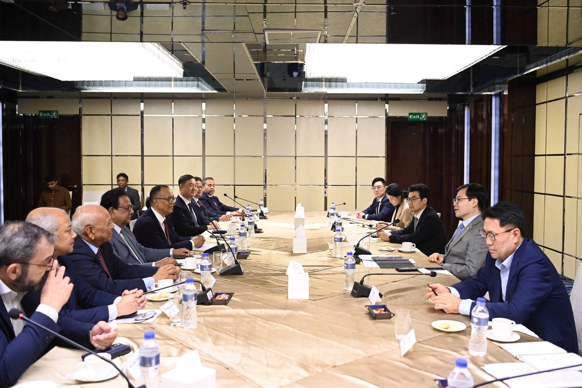 간담회 주재하는 여한구 통상교섭본부장