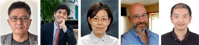 ▲사진 왼쪽부터 <좌장> 한국과학기술원(KAIST) 문술미래전략대학원 김정남 교수, <패널 > 한국과학기술원(KAIST) 박성필 교수, 전북대학교 오효정 교수, 미국 텍사스대학교 오스틴캠퍼스 데이비드 랭크스(R. David Lankes) 교수, 홍콩교육대학교 밍밍치우(Ming Ming Chiu) 교수