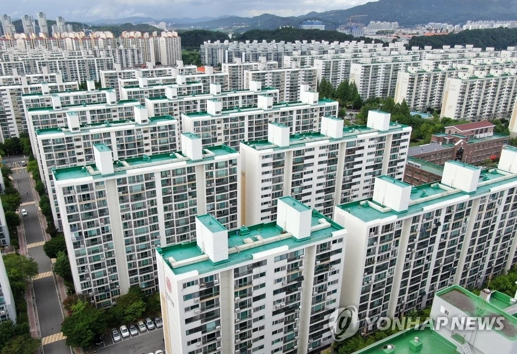 대전 서구 둔산동 아파트 단지. 대전 연합뉴스