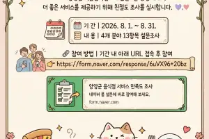 양양 ‘친절 맛집’은 여기…이달말까지 설문조사