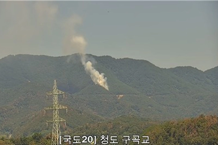 청도 산불. 산림청 제공