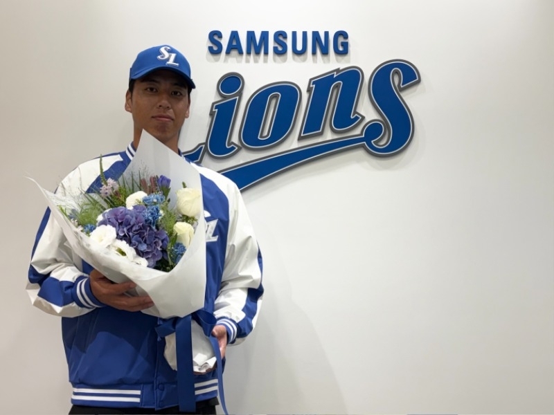 삼성의 새 아시아쿼터 투수 미야모리 사토시    삼성 라이온즈 제공