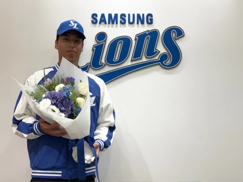삼성의 새 아시아쿼터 투수 미야모리 사토시    삼성 라이온즈 제공