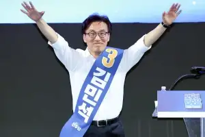 김민석, 민주당 제주·인천 경선서 정청래 제치고 1위