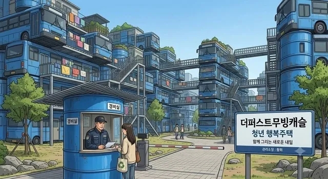폐버스를 청년 주택으로 활용하자는 황희 더불어민주당 의원의 아이디어에 비판이 쏟아지며 온라인 커뮤니티와 소셜미디어(SNS) 등에서 이를 꼬집는 내용의 인공지능(AI) 생성 이미지가 확산했다. 온라인 커뮤니티 캡처