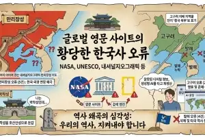 thumbnail - “만리장성이 한국까지?”…NASA·내셔널지오그래픽 등 ‘공신력’ 사이트의 황당한 한국사 오