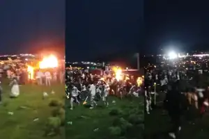 “펑 소리 뒤 몸에 불붙은 사람들 속출”…중국 횃불 축제서 사고 [월드픽]