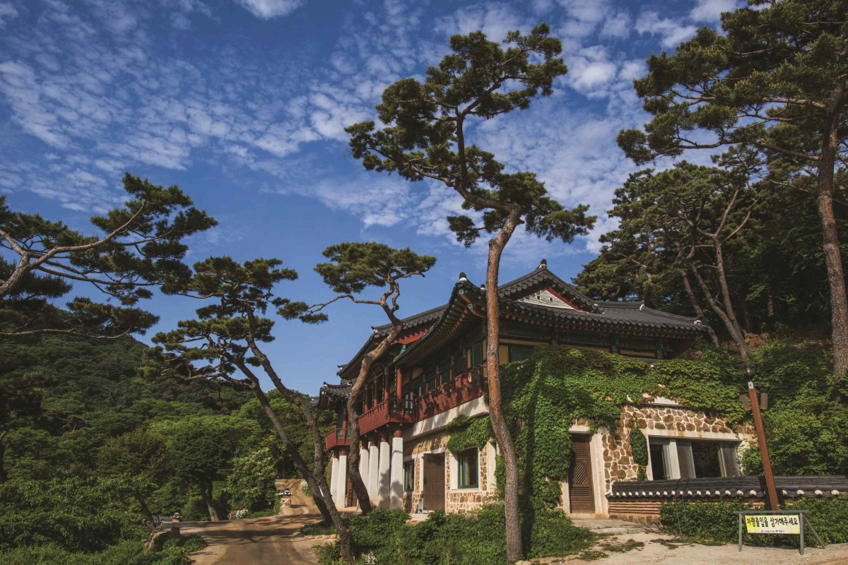 국가유산청이 10일 국가지정자연유산 명승으로 지정 예고했다고 밝힌 인천 ‘강화 정족산 전등사 일원’의 전등사 사찰림 모습. 국가유산청 제공