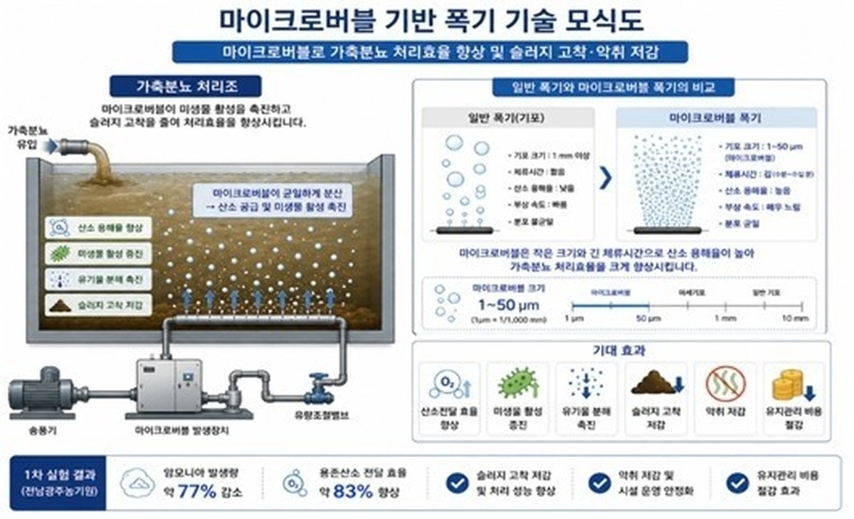마이크로버블 모식도.