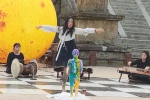 ‘전통사찰과 현대예술의 만남’··· 화엄사, 광복절 문화 전시 공연