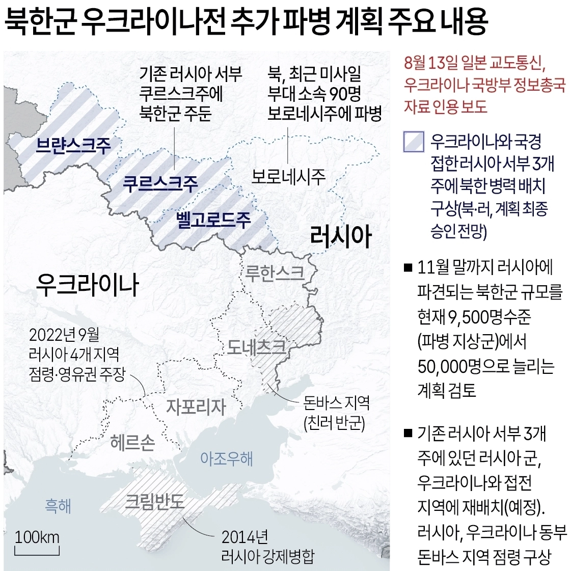 북한군 우크라이나전 추가 파병 계획 주요 내용