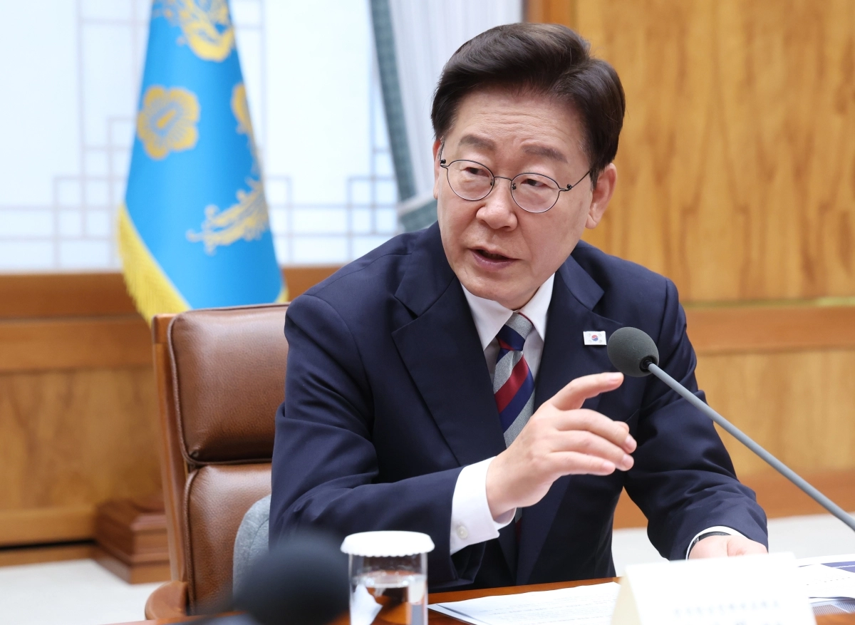 이재명 대통령이 14일 청와대에서 열린 청년정책 전문가 간담회에서 발언하고 있다. 2026.8.14 연합뉴스