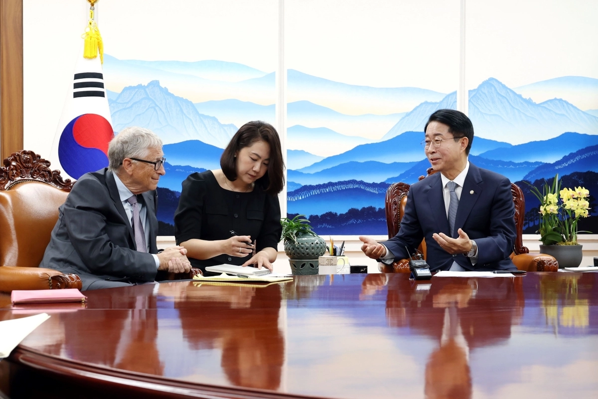 조정식 국회의장 ‘빌 게이츠 이사장 접견’