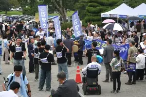 종반 치닫는 與 전대…지지자들도 뜨거운 응원전