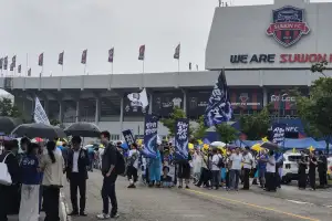 “대세 이어지길” “역전 발판”…수도권 與 당심 결집한 킨텍스