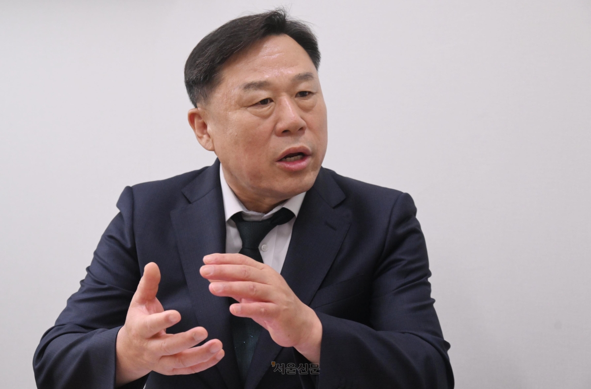 김종훈 진보당 대표가 19일 국회에서 서울신문과 인터뷰를 하고 있다. 안주영 전문기자