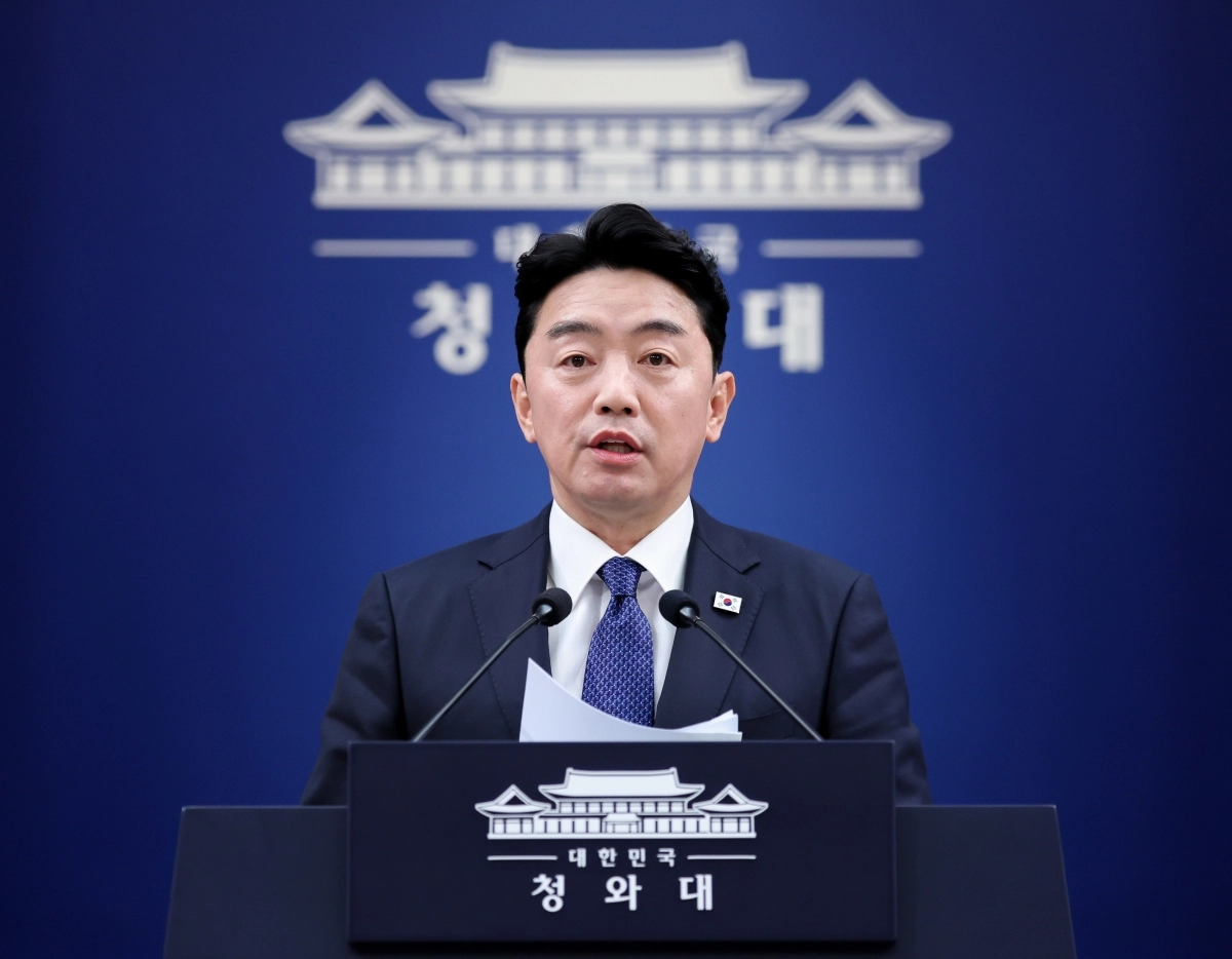 강훈식 비서실장이 10일 청와대 춘추관에서 브리핑을 하고 있다. 2026.8.10 연합뉴스