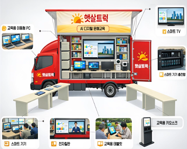 한글햇살버스(햇살트럭) 구상도. 부산시 제공
