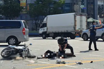 경찰관의 신속한 응급처치, 심정지 환자 살렸다