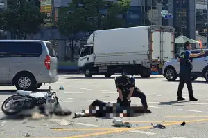 경찰관의 신속한 응급처치, 심정지 환자 살렸다