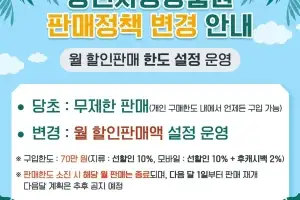 강진사랑상품권, 이달부터 월 한도액 설정···혜택은 그대로