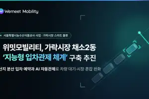 위밋모빌리티, 가락시장 채소2동 지능형 입차관제 체계 구축 추진…스마트 물류 전환