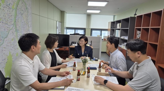 김미주 서울시의원, 서울시설공단 돔경기운영처와 고척돔 지역상생방안 논의