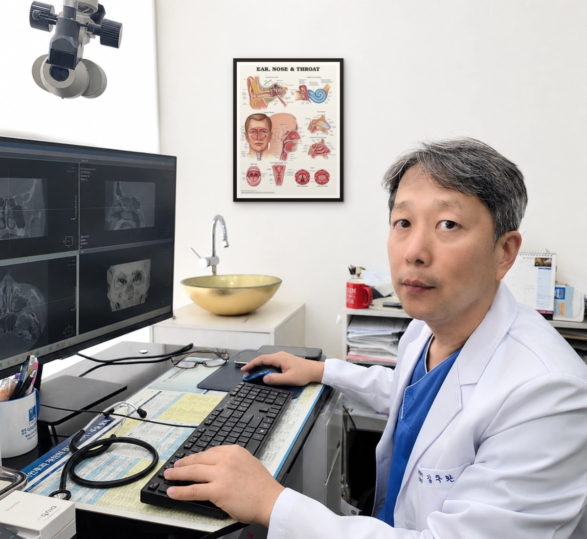 <사진 : 김주환 열린성모이비인후과 원장 사진>