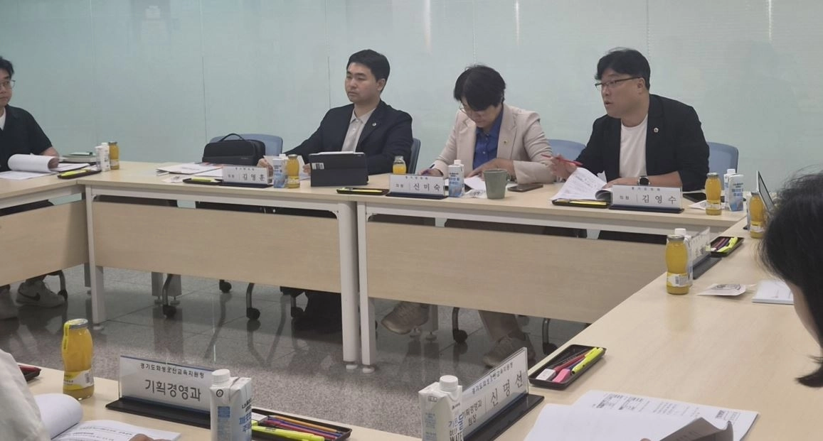 김영훈 경기도의원, 화성오산교육지원청 업무보고 청취