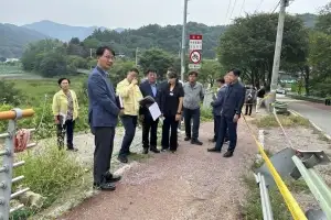고찬석 경기도의회 건설교통위원장, 위험도로 개선·우선 보도설치 현장 점검