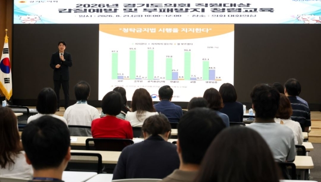 경기도의회, 전 직원 대상 ‘갑질예방 및 부패방지 청렴교육’ 실시