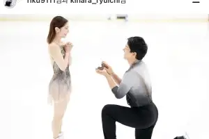 빙판 위 파트너에서 부부로…日 피겨 금메달 ‘리쿠류’ 약혼