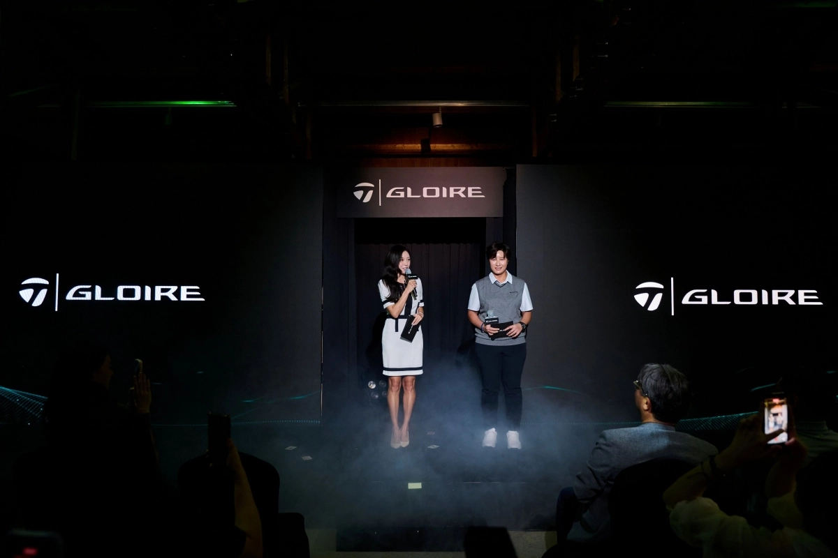 테일러메이드 여성 전용 골프 브랜드 ‘글로리27(GLOIRE 27)’ 출사 행사에 참석한 박세리. 테일러메이드 제공.