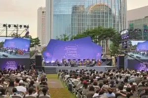 롯데월드타워 마당이 콘서트장으로…‘2026 롯데 서머 클래식 콘서트’ 성료